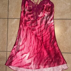 Frederick's of Hollywood Fuchsia Lace Chemise